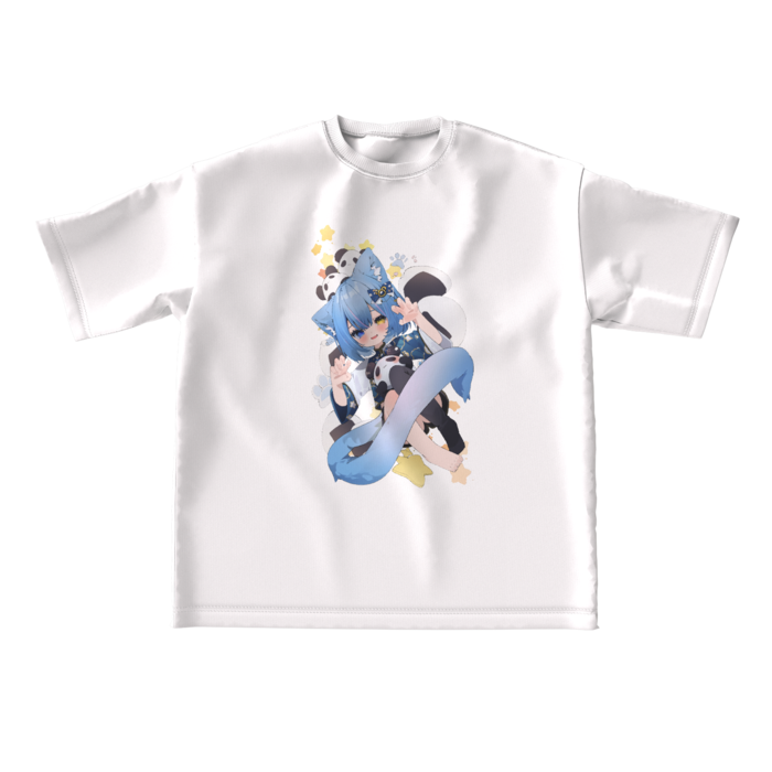 ビッグシルエットTシャツ 猫耳L