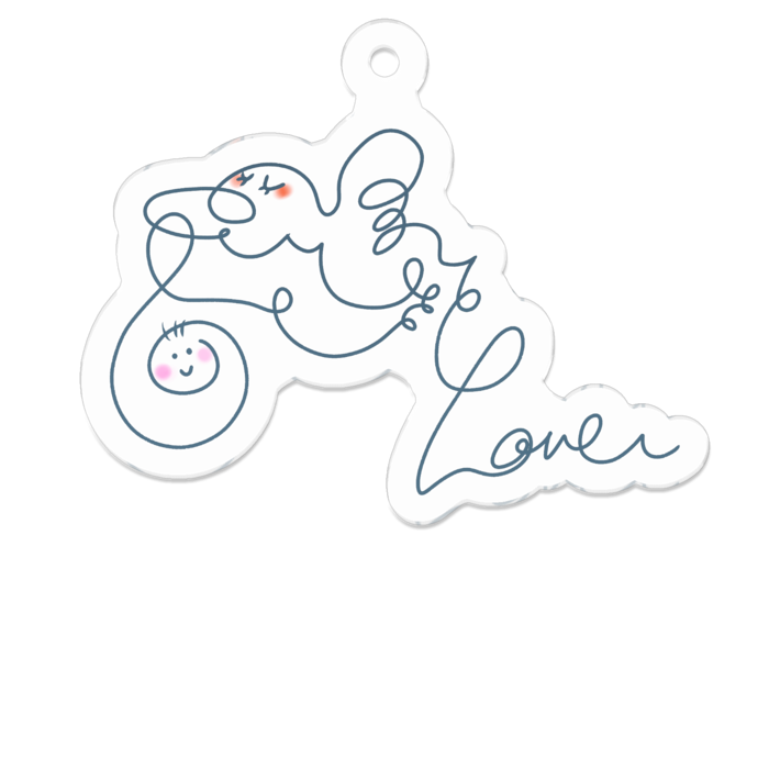 アクリルキーホルダー - 50 x 50 (mm)