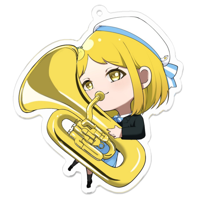 アクリルキーホルダー（コーティング） - 70 x 70 (mm)