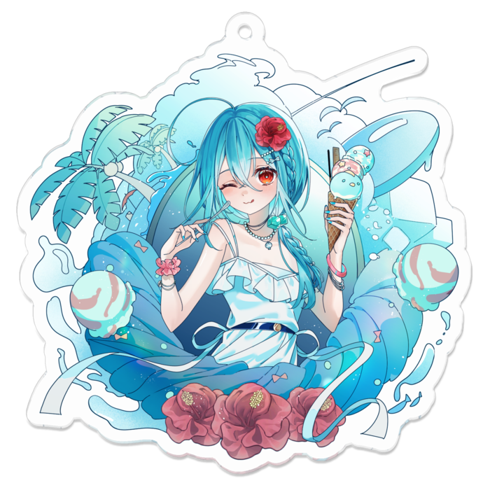 アクリルキーホルダー - 70 x 70 (mm)