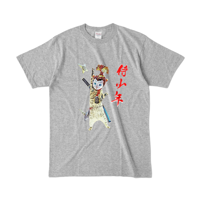 カラーTシャツ - L - 杢グレー (濃色)