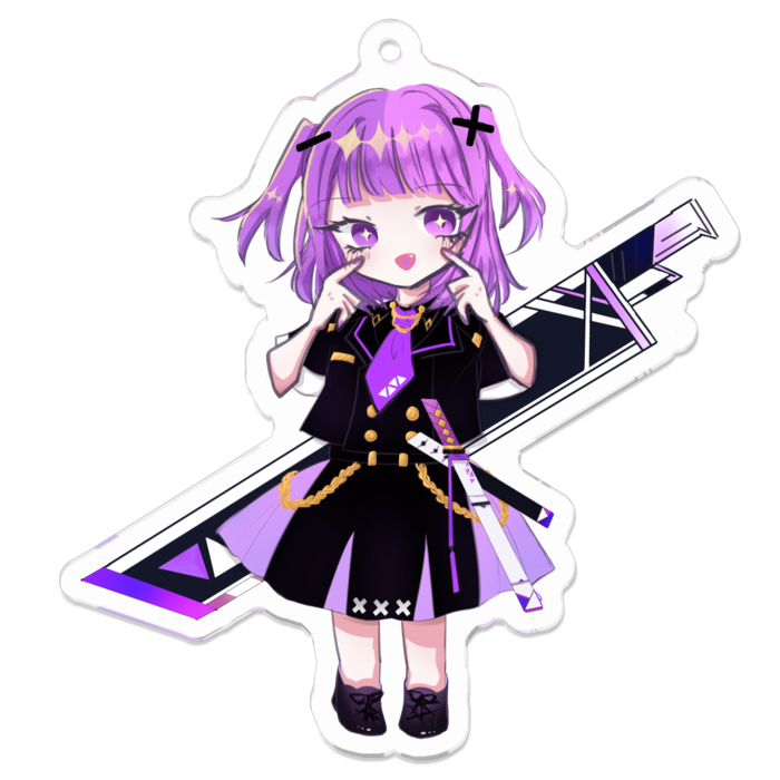 アクリルキーホルダー（コーティング） - 70 x 70 (mm)