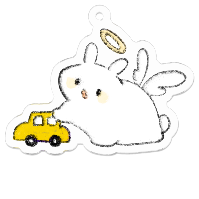 アクリルキーホルダー - 50 x 50 (mm)