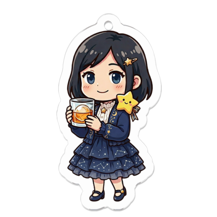 アクリルキーホルダー - 50 x 50 (mm)