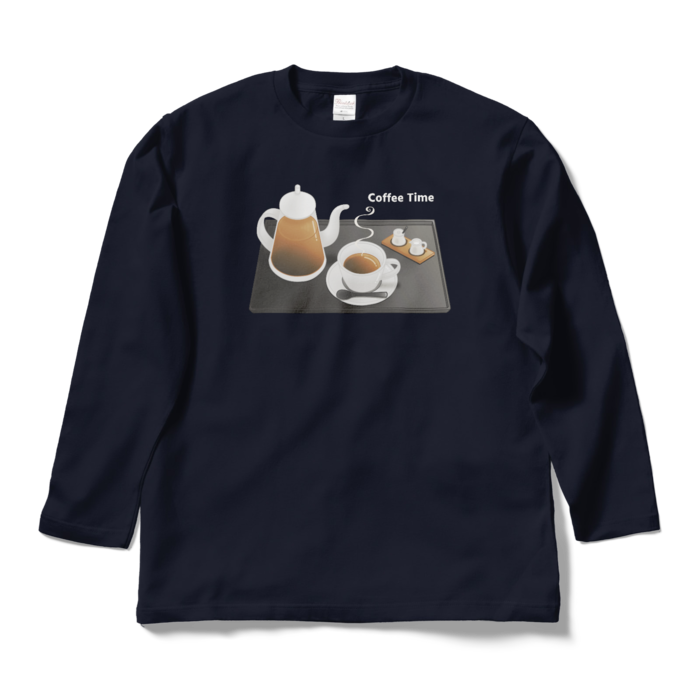 ロングスリーブTシャツ　紺色　L