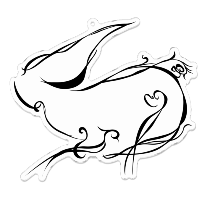 アクリルキーホルダー - 100 x 100 (mm)