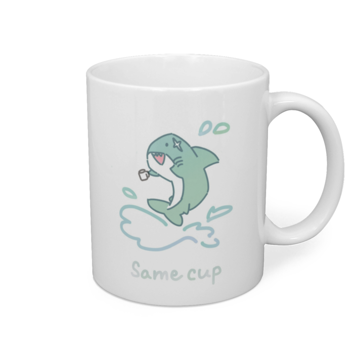 マグカップ - 直径 8 cm / 高さ 9.5 cm 白