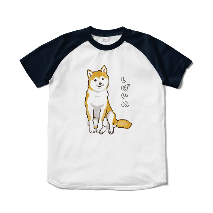 ラグランTシャツ - S - ホワイト×ネイビー