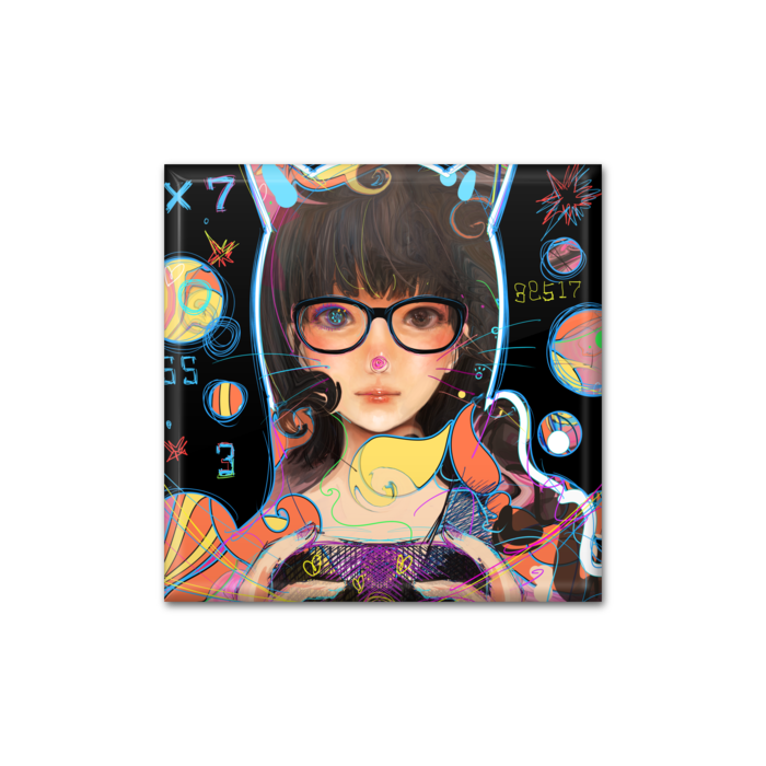 缶バッジ - 四角形40mm