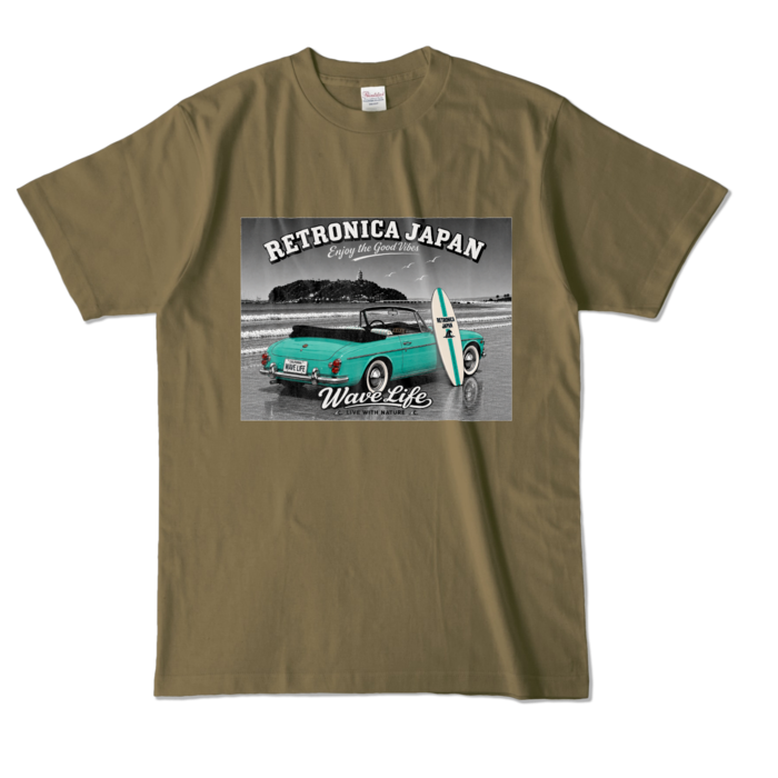 カラーTシャツ - L - オリーブ (濃色)
