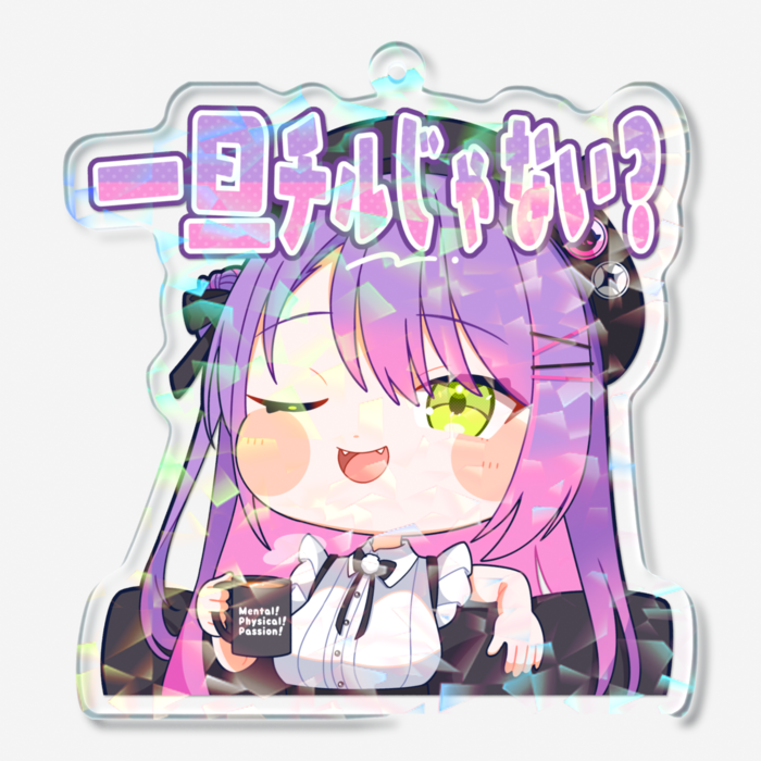 ホログラムアクリルキーホルダー - 70 × 70mm