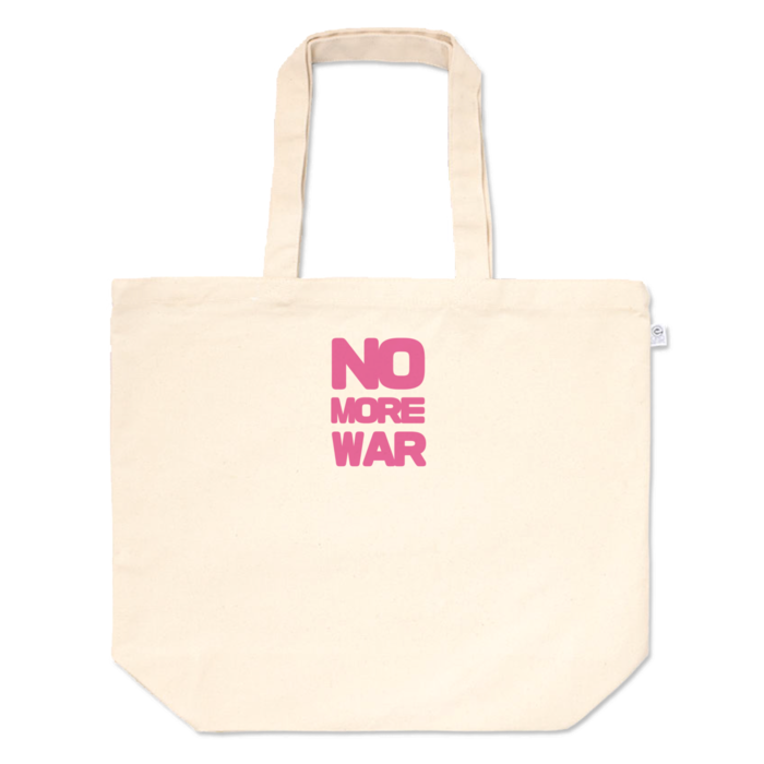 NO MORE WAR(ピンク)トートバッグ 