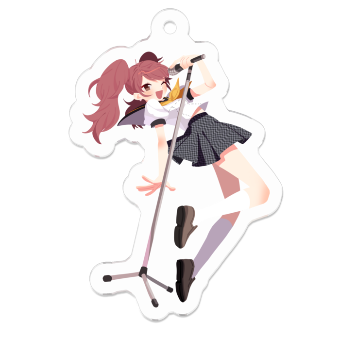 アクリルキーホルダー（コーティング） - 50 x 50 (mm)