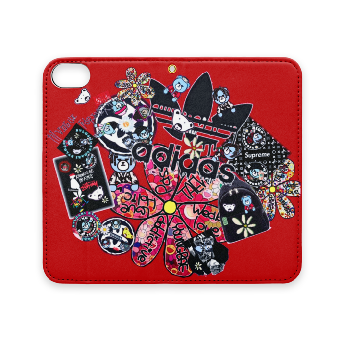 手帳型iPhoneケース（ベルトなし） - iPhone 8 / 7 - ストラップ穴 あり