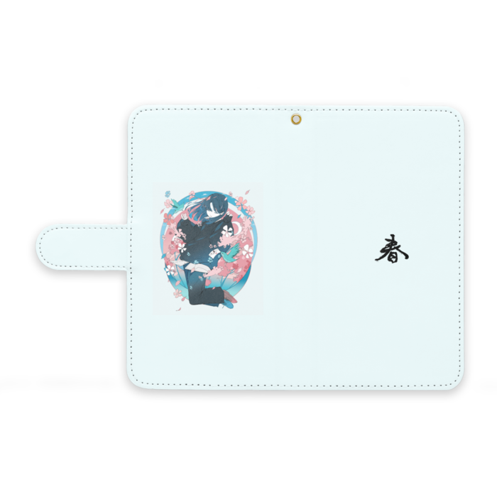 手帳型Androidケース - M - ストラップ穴 あり