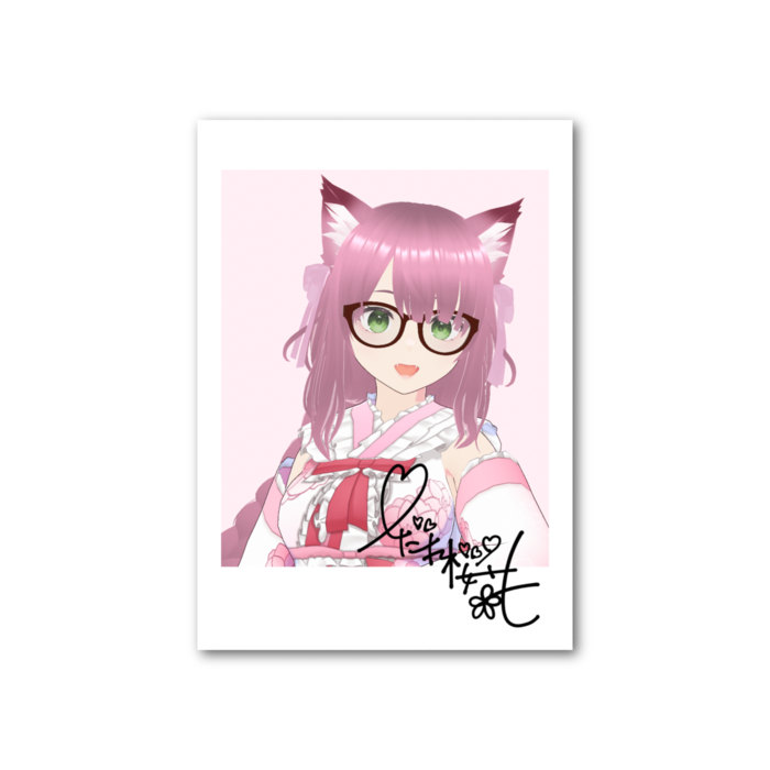 フォト風カード - 縦 - 片面