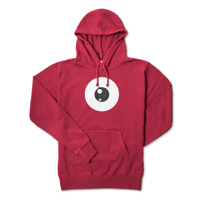 めだまパーカー - M - バーガンディ