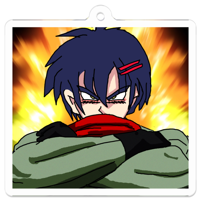 アクリルキーホルダー（コーティング） - 50 x 50 (mm)