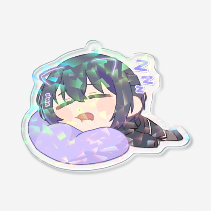 ホログラムアクリルキーホルダー - 70 × 70mm
