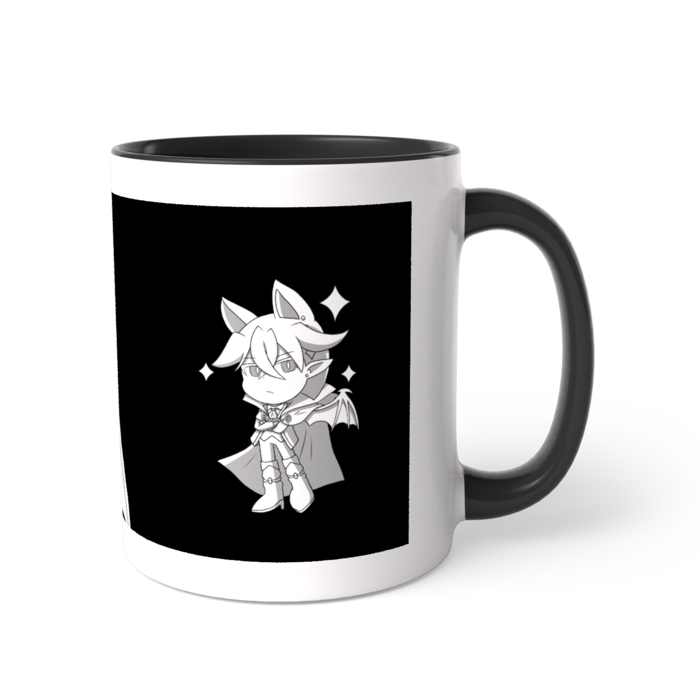 ツートンカラーマグカップ - 直径 8.2cm / 高さ 9.5cm - 反転カラー