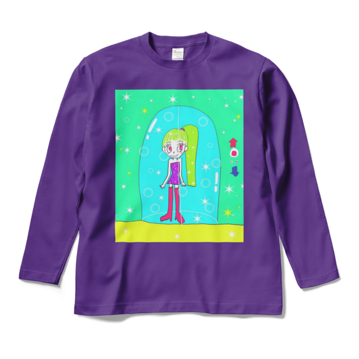 ロングスリーブTシャツ - M - パープル