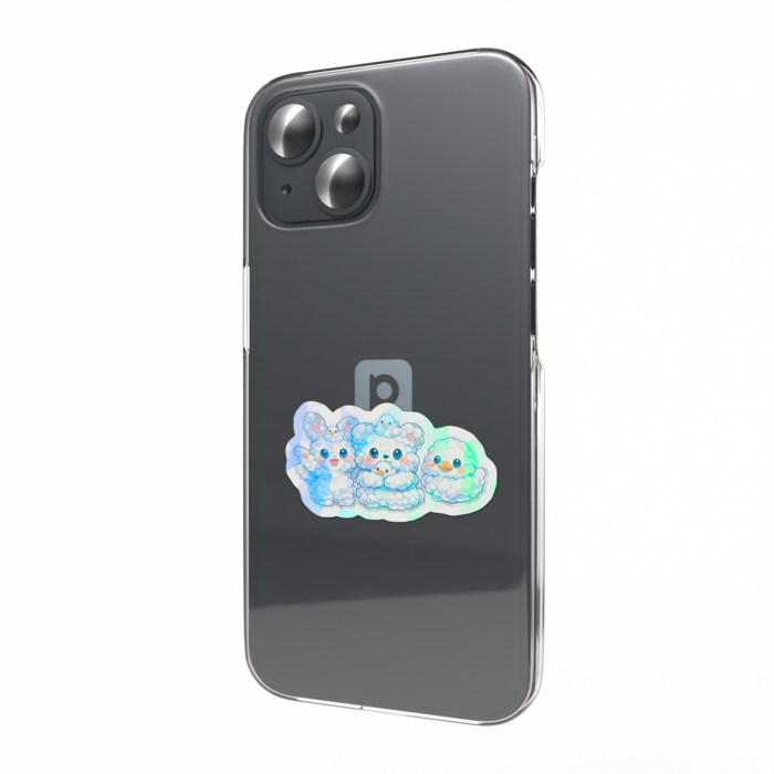 ホログラムスマホステッカー - W55 × H91mm 以内