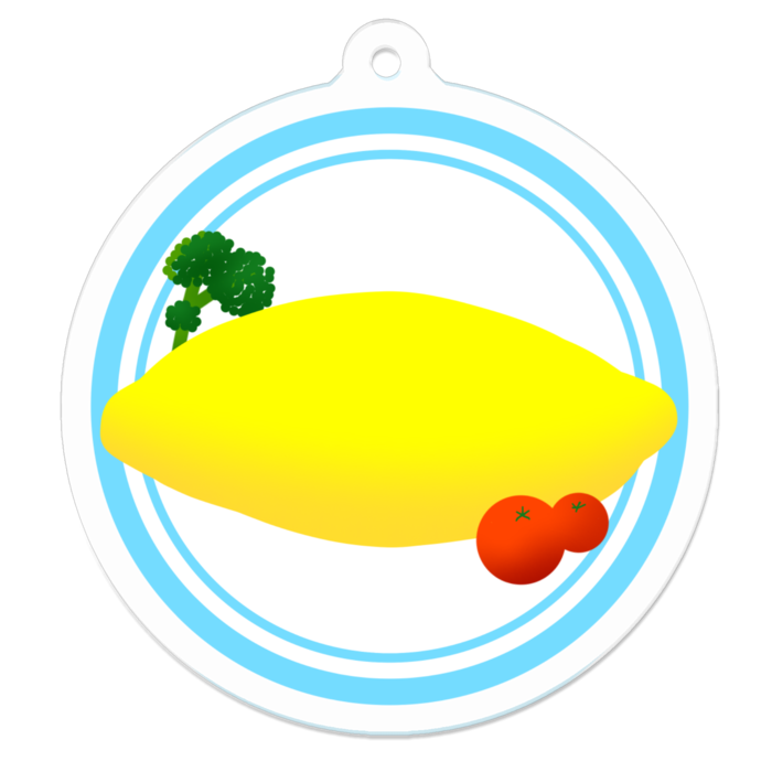 アクリルキーホルダー - 50 x 50 (mm)