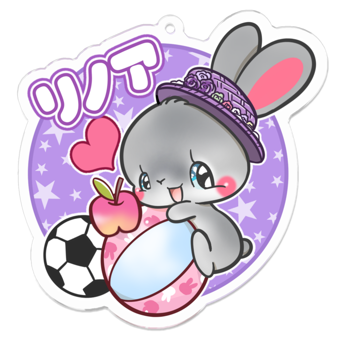 アクリルキーホルダー（コーティング） - 70 x 70 (mm)