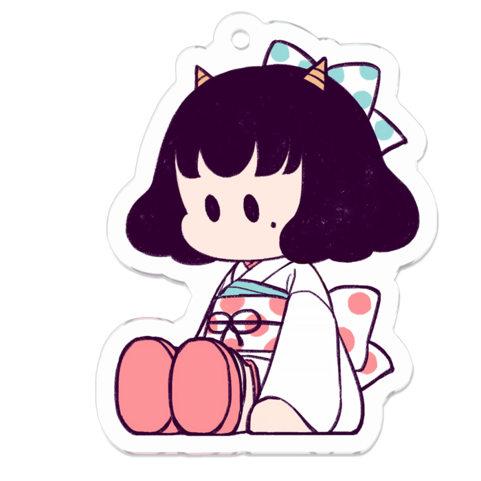 OSWR_アクリルキーホルダー(コーティングあり)_しょんぼり