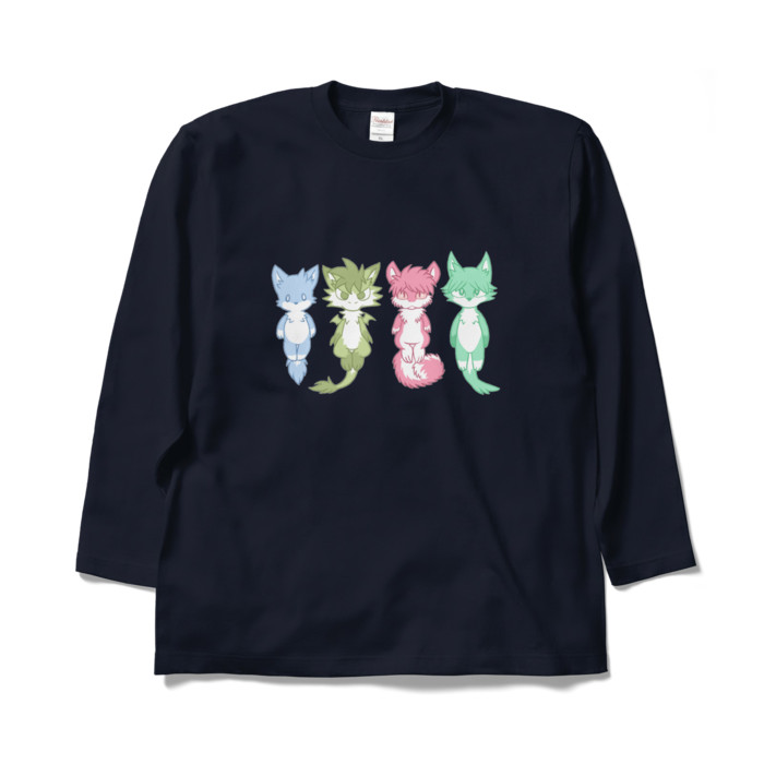 ロングスリーブTシャツ - XL - ネイビー