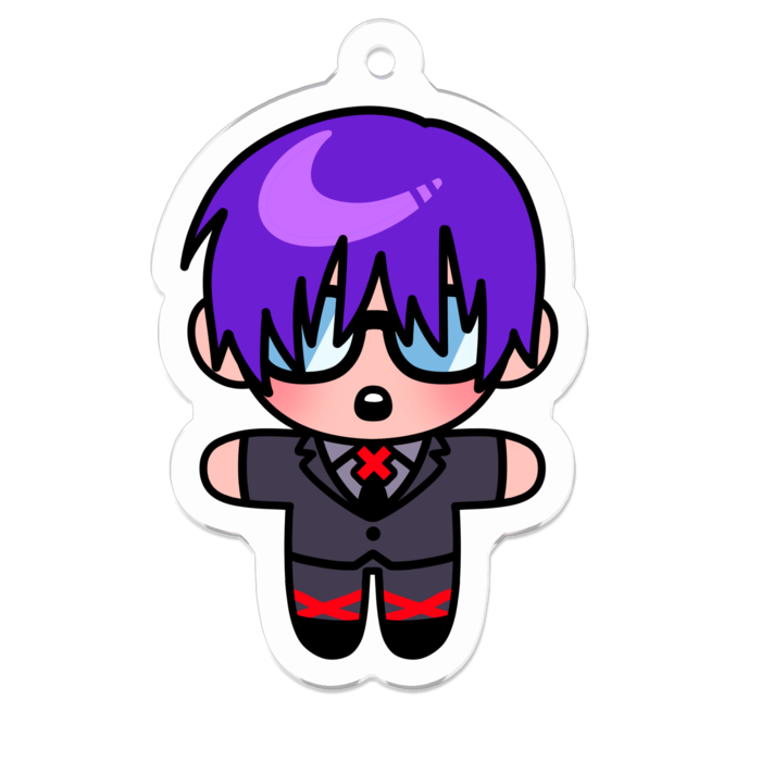 アクリルキーホルダー（コーティング） - 50 x 50 (mm)