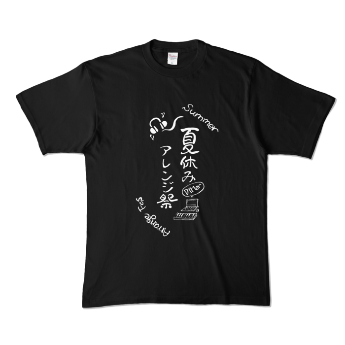カラーTシャツ - XL - ブラック (濃色)