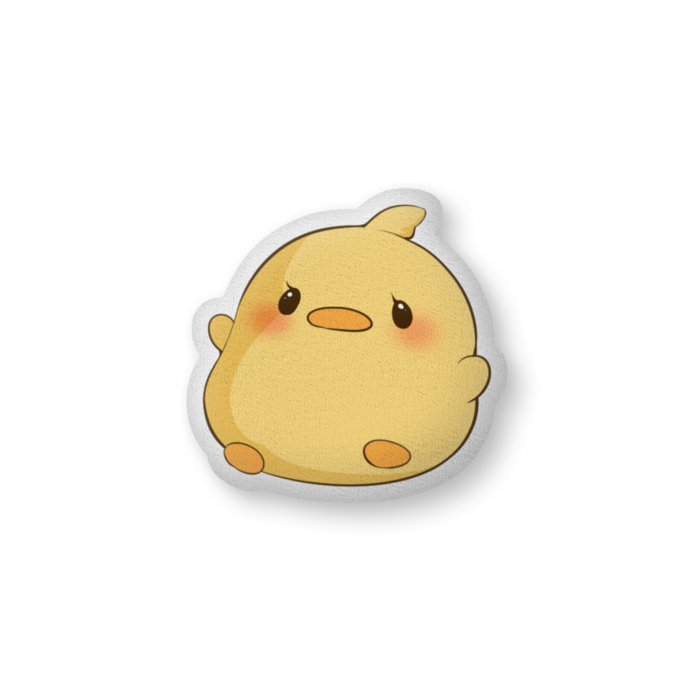でぶぴよクッション - 大（H61×W86cm） - 片面