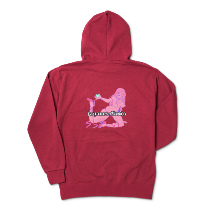 ジップパーカー - XL - バーガンディ
