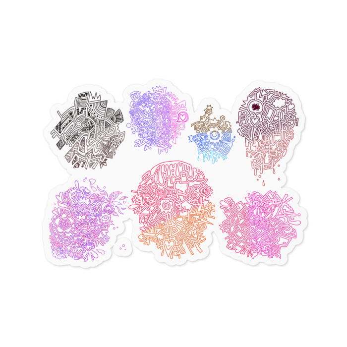 ステッカー - 100 x 100 (mm)