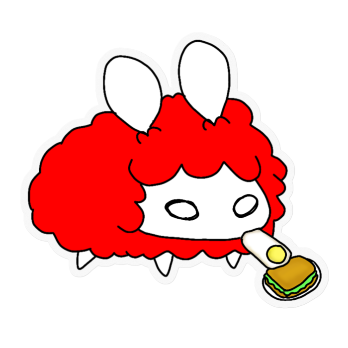 朝飯めるす - 100 x 100 (mm)