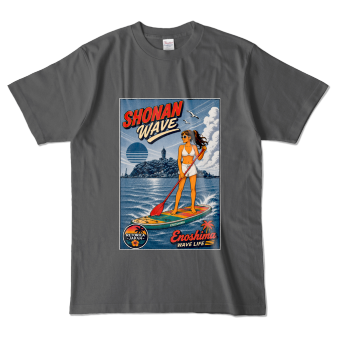 カラーTシャツ - L - チャコール (濃色)