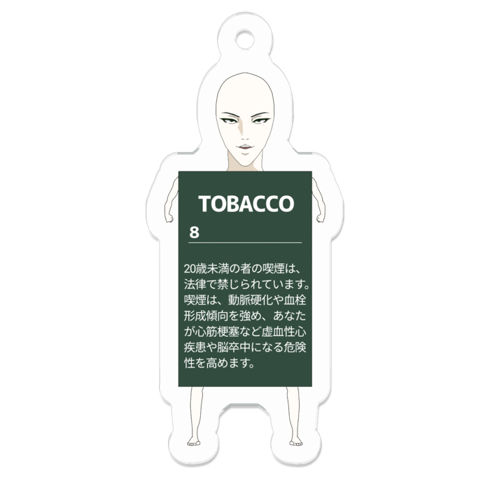アクリルキーホルダー(コーティング) - 50 x 50 (mm)