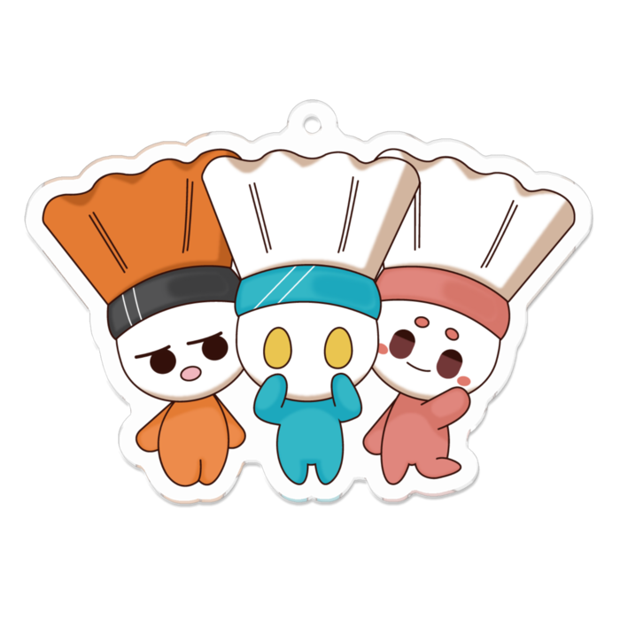 アクリルキーホルダー - 70 x 70 (mm)