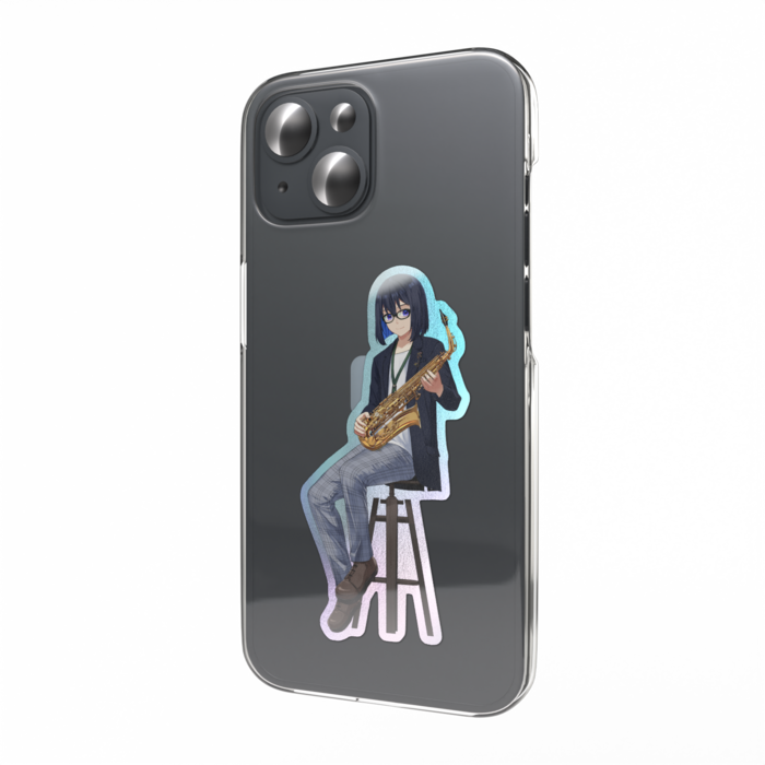 新衣装 眼鏡有り オーロラスマホステッカー