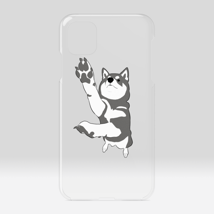 黒 クリアiPhoneケース - iPhone11