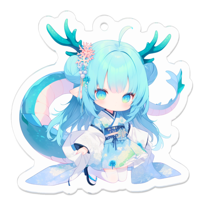 海音　No.2　アクリルキーホルダー - 50 x 50 (mm)