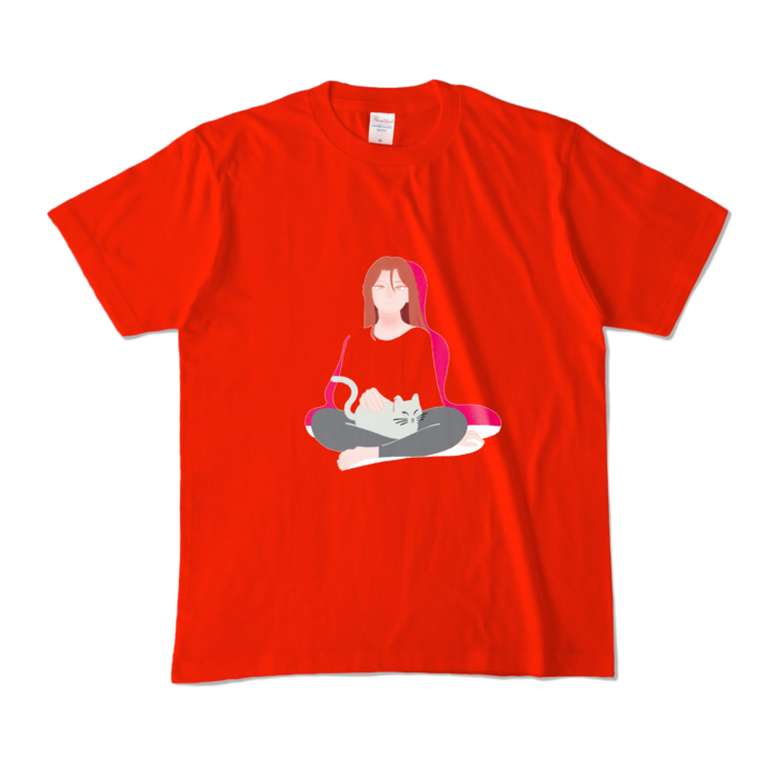 カラーTシャツ - M - レッド (濃色)