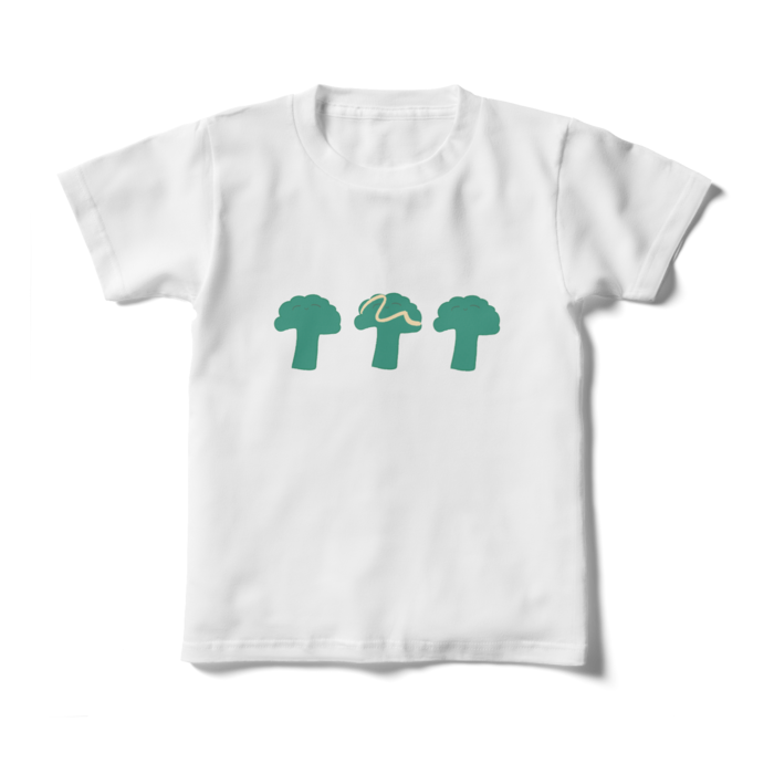 キッズTシャツ - 130cm - ブロッコリー三兄弟