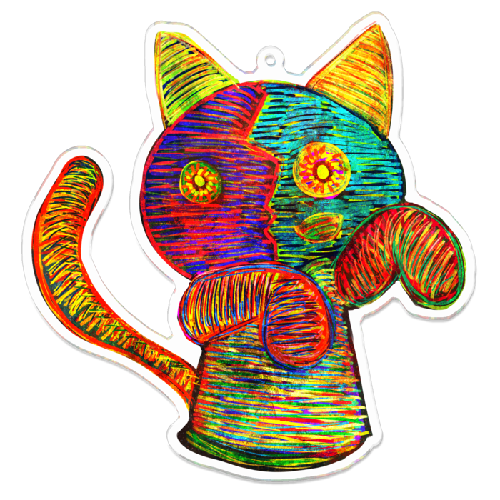 アクリルキーホルダー - 100 x 100 (mm)