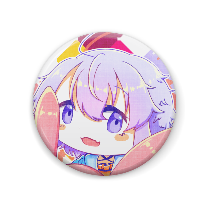 後ろ髪もさもさオホゆかさん缶バッジ