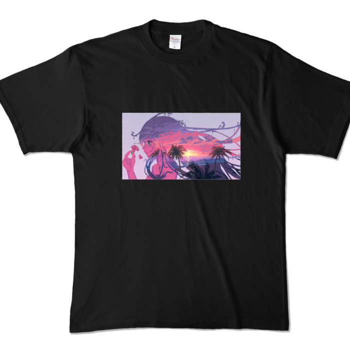 カラーTシャツ - XL - ブラック (濃色)