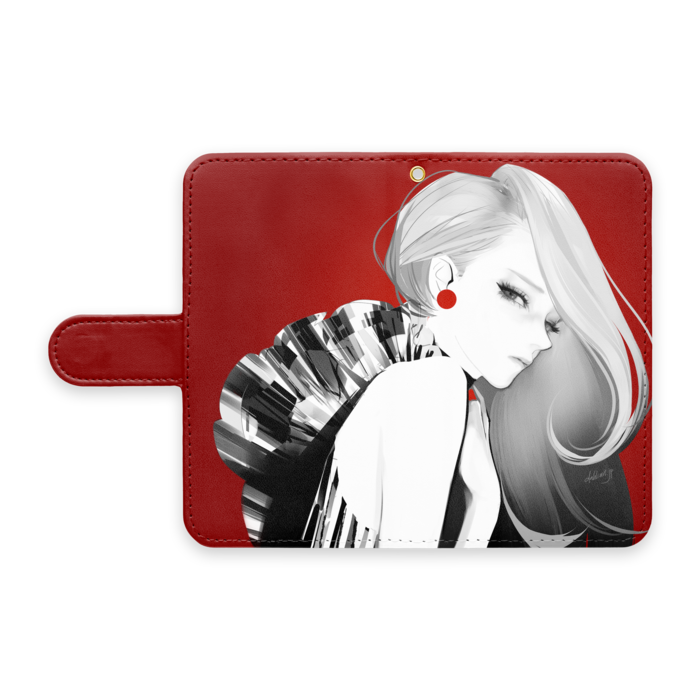 手帳型Androidケース - S - ストラップ穴 あり