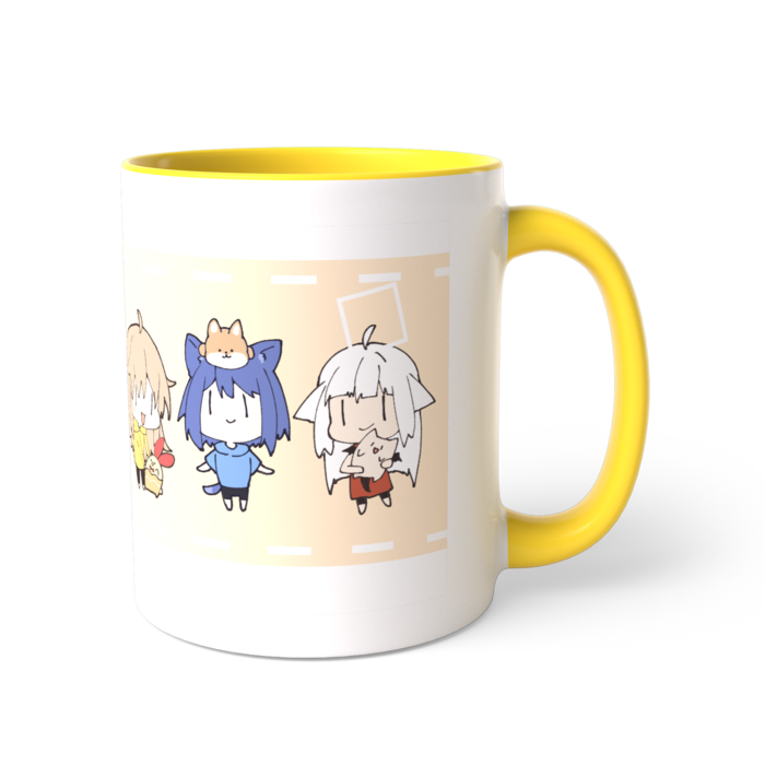 ツートンカラーマグカップ - 直径 8.2cm / 高さ 9.5cm