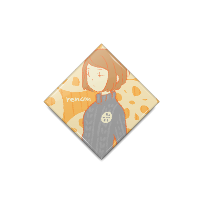 缶バッジ - ひし形40mm